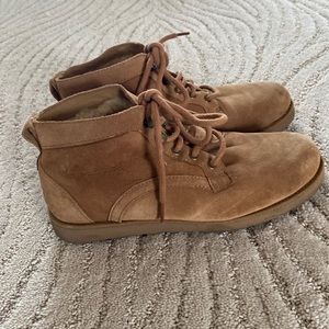 UGG Chestnut Bethany Lace Up Suede Booties